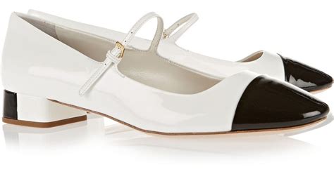 miu miu white flats|women's miu michu shoes.